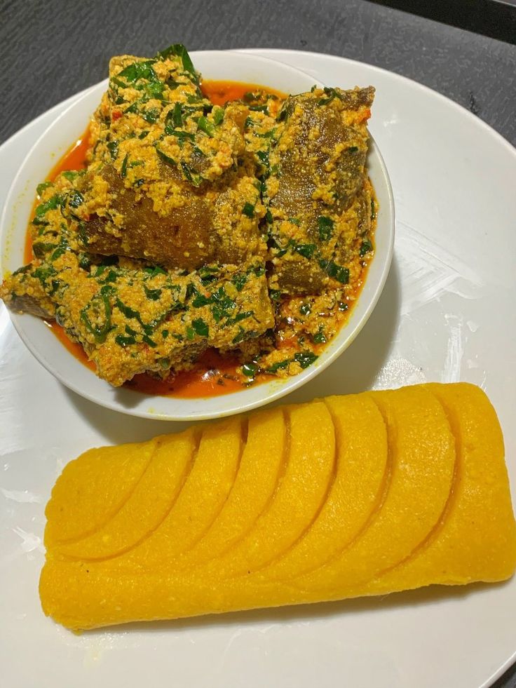 Illustrative food photo for Egusi soup & swallow