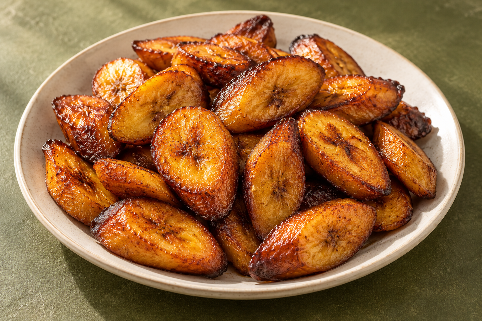 Illustrative food photo for Golden fried plantain